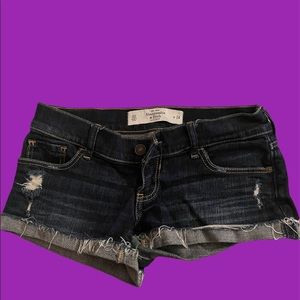 ABERCROMBIE LOW-RISE Y2K JEAN SHORTS